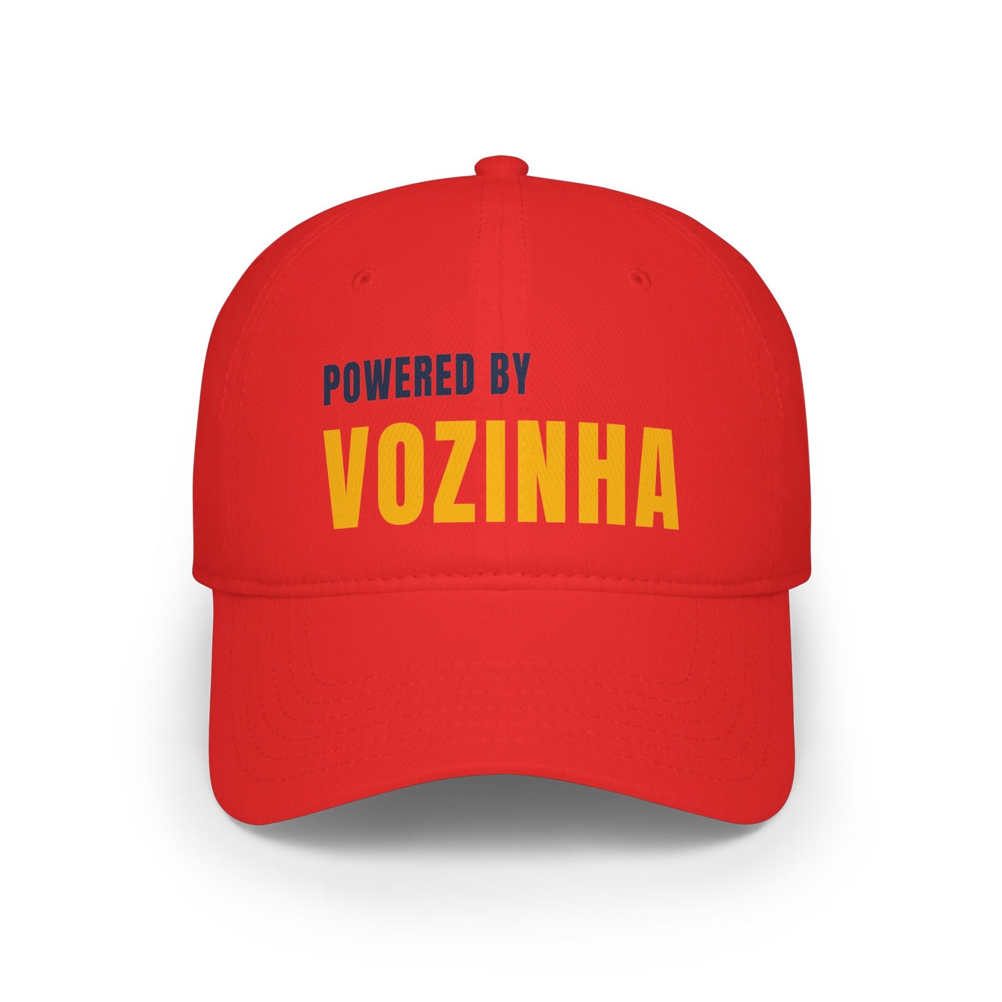 Powered by VOZINHA Baseball Cap | Cape Verde Football Hat | Blue Sharks Fan Cap | Soccer Dad Gift | World Cup 2026