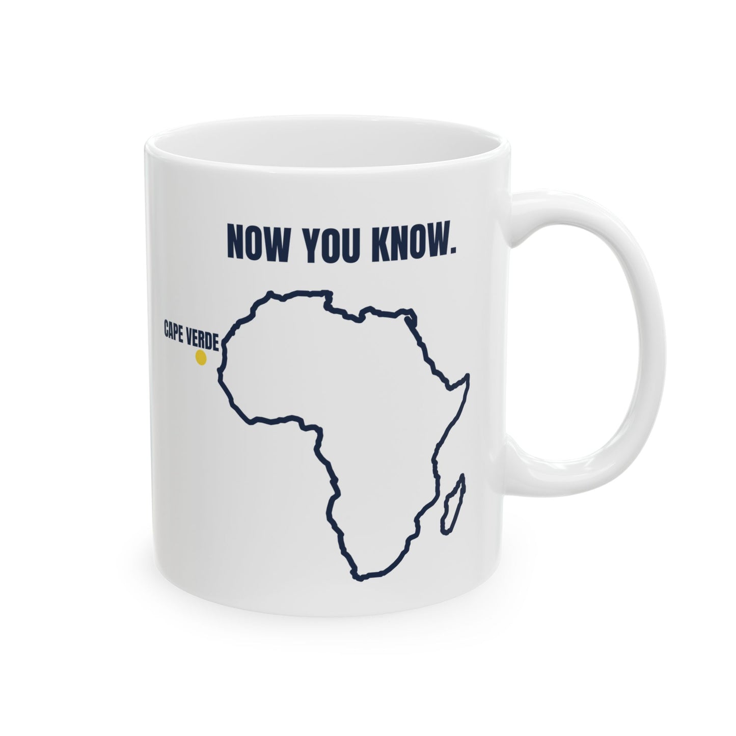 Where Is Cape Verde? | Funny Double-Sided Coffee Mug | Africa Map Gift | Cabo Verde Souvenir (11oz, 15oz)