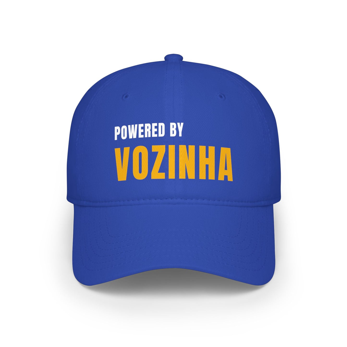 Powered by VOZINHA Baseball Cap | Cape Verde Football Hat | Blue Sharks Fan Cap | Soccer Dad Gift | World Cup 2026